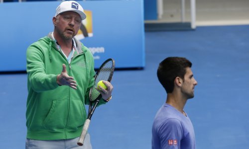 Boris Becker i Novak Đoković