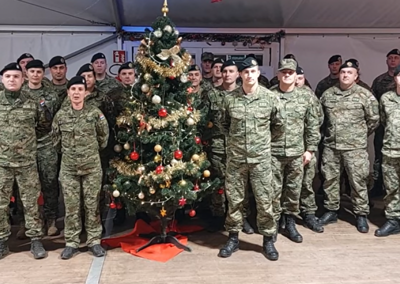 [VIDEO] Hrvatski vojnici poslali božićnu čestitku iz mirovnih misija